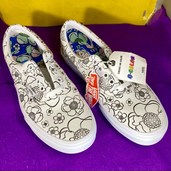 Vans Off the Wall Create UR Color Floral Men’s 10 - Picture 2 of 10